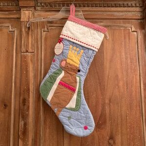 Pottery Barn Kids Quilted Mouse King Christmas Stocking